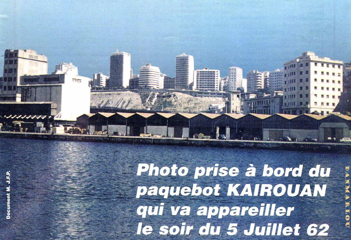 Oran - Port - Le Depart sur le Kairouan - 1962.jpg